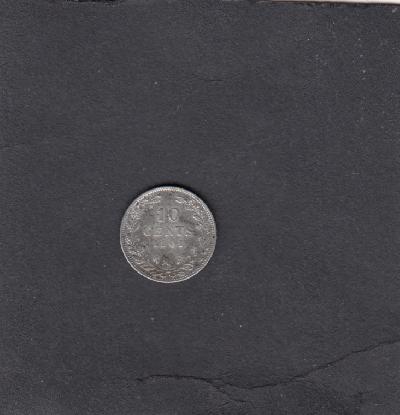 Beschrijving: 10 Cent WILHELMINA 